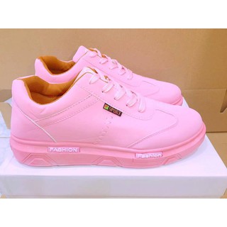 Giày Sneaker nữ Hàn Quốc Full  màu Hồng Phấn