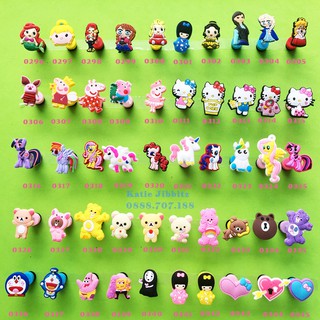 Nút sticker lò xo không đèn gắn dép sục, dép cá sấu - mã LX2
