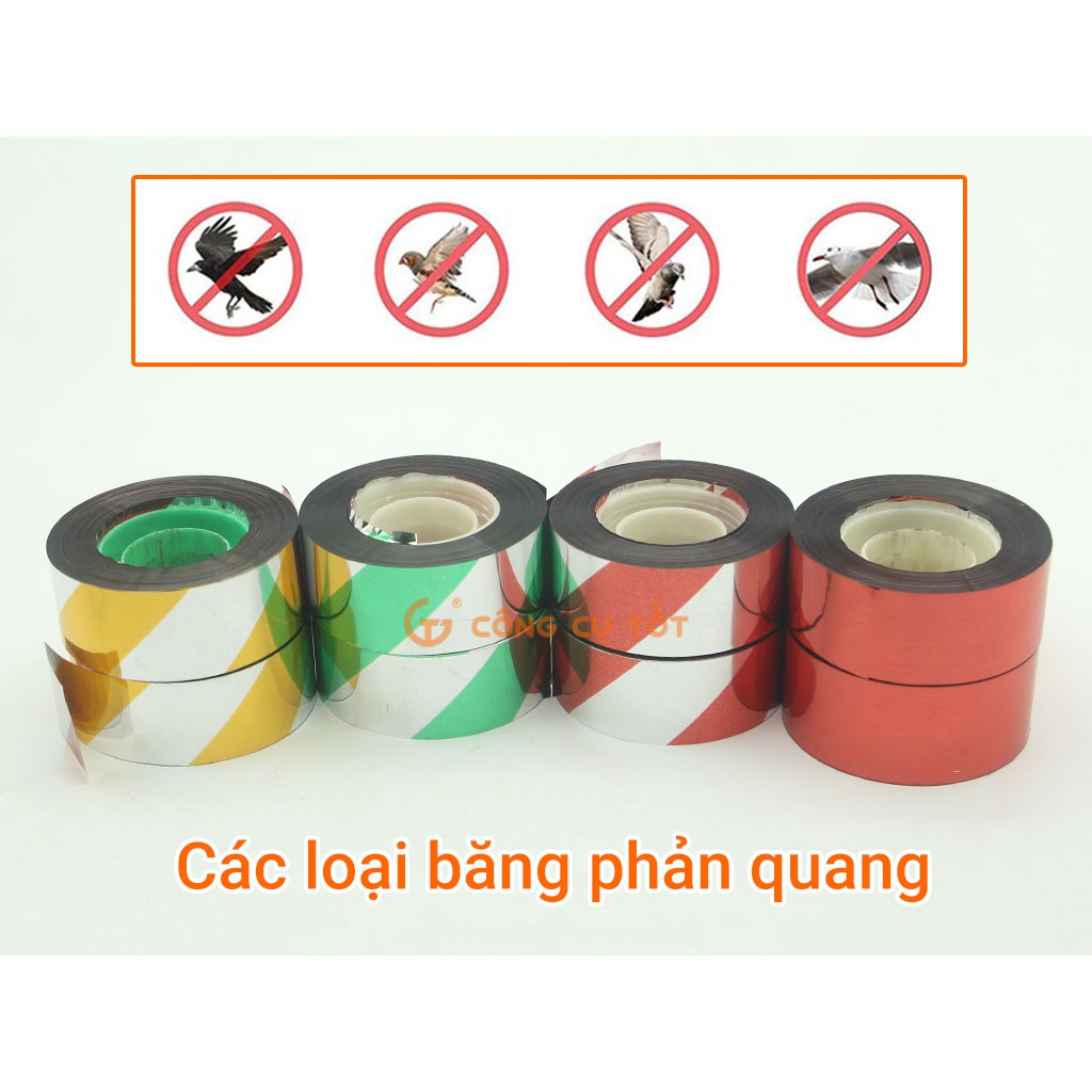 Băng phản quang dùng để đuổi chim chóc 100m khổ 24mm