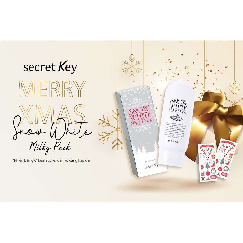 [Cam Kết Chuẩn Auth] Kem Tắm Trắng Secret Key Snow White Milky Pack | BigBuy360 - bigbuy360.vn