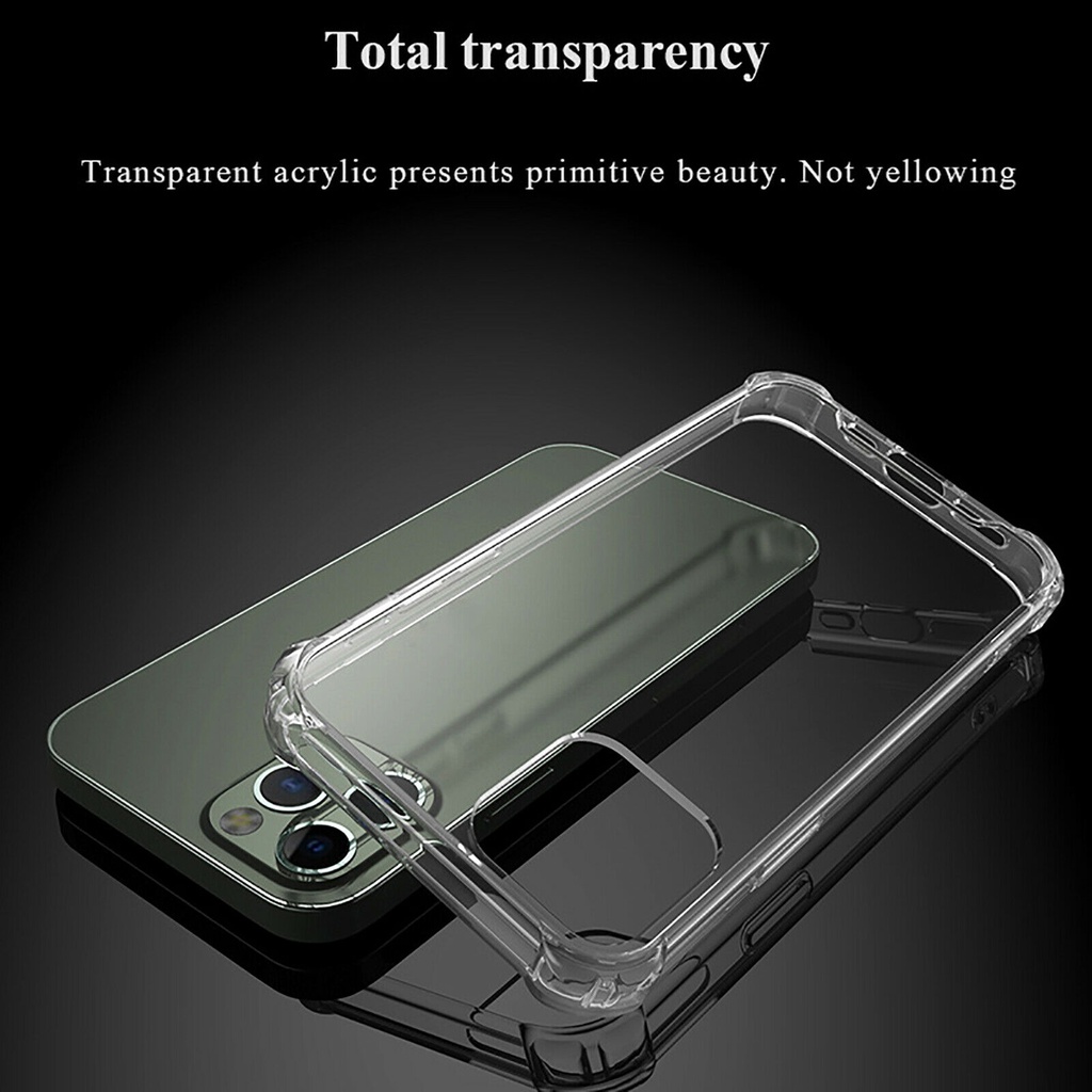 Shockproof Armor Clear Case For iPhone 12 Pro Max 11 pro Max / Transparent Phone Cases Airbag Cover