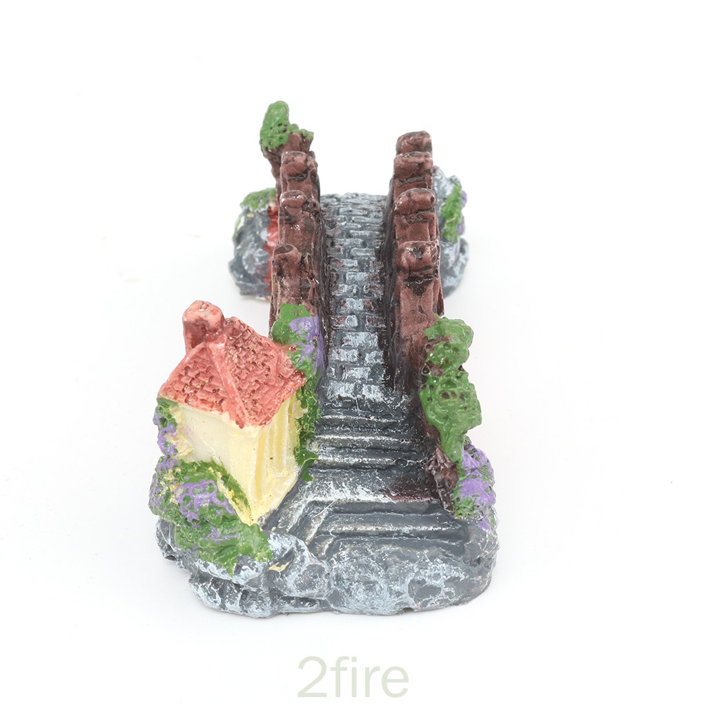 Mô hình cây cầu bằng nhựa resin trang trí bể cá