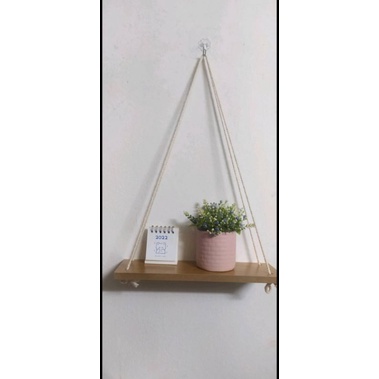 Ván gỗ ép làm kệ macrame 30x10 kèm dây ( nhiều màu )