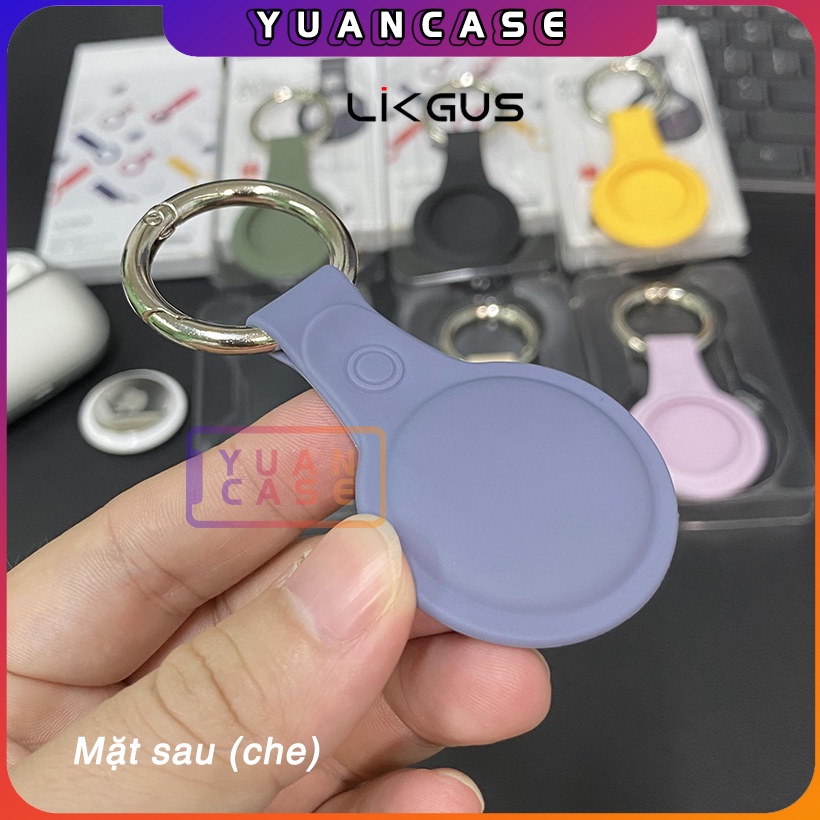 Case Airtag, ốp TPU dẻo Likgus cho Airtag kèm móc khóa - Hàng Nhập Khẩu