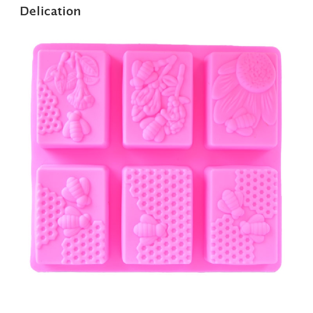 Khuôn silicon tạo hình con ong 3d làm xà phòng handmade DIY