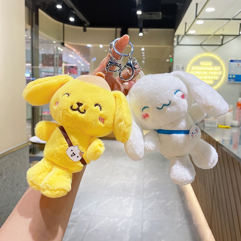 Thú Nhồi Bông 15CM Hình Kuromi My Melody Cinnamoroll Purin Dễ Thương