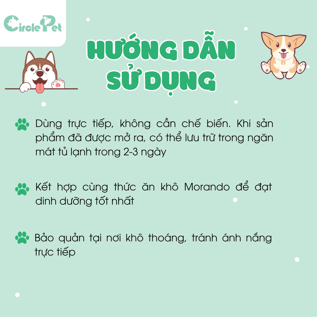 Pate Cho Chó Morando Miglior Cane Có 4 Vị Đầy Đủ Thành Phần Dinh Dưỡng Hộp 400gr - Circle Pet
