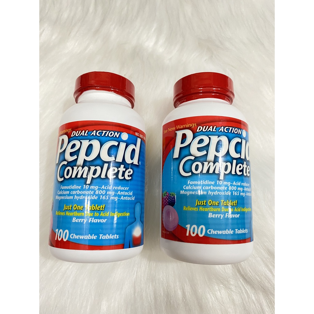 VIÊN UỐNG GIẢM CHỨNG Ợ N.ÓNG, KH.Ó TIÊU PEPCID COMPLETE 100 VIÊN CỦA MỸ