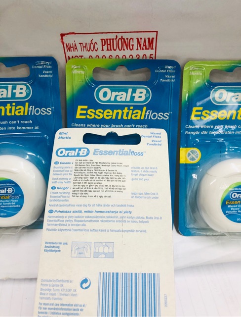 ( chuẩn công ty) Chỉ nha khoa ORAL-B (50m)