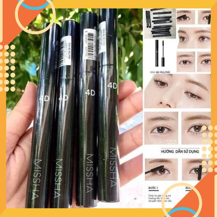 Chuốt Mi Missha , Dày Mi , Dài Mi , Cong Mi , Lâu Trôi The Style 4D Mascara [ Chính Hãng ] | BigBuy360 - bigbuy360.vn