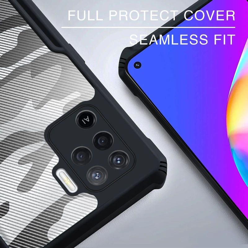 Ốp Điện Thoại Cứng Chống Sốc Họa Tiết Rằn Ri Cho OPPO A94 A74 A95 4G F19S F19 A15 A15S A35 A16 4G F19 Pro Reno 5F 5K Reno 5 Lite 6 Pro
