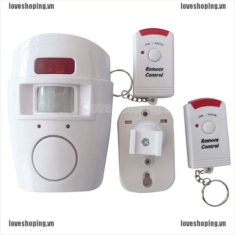 Bộ báo động cảm biến chuyển động với 2 điều khiển từ xa chất lượng