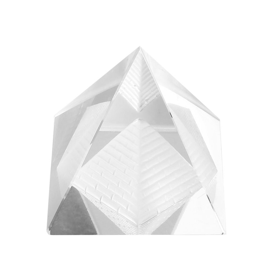 Khối Pha Lê Nhân Tạo Hình Kim Tự Tháp Trang Trí Nội Thất K9