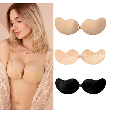 Miếng Dán Ngực Silicone XOÀI ,Cài Trước Tạo Khe Nâng Đẩy Ngực Bám Dính Tốt PK09