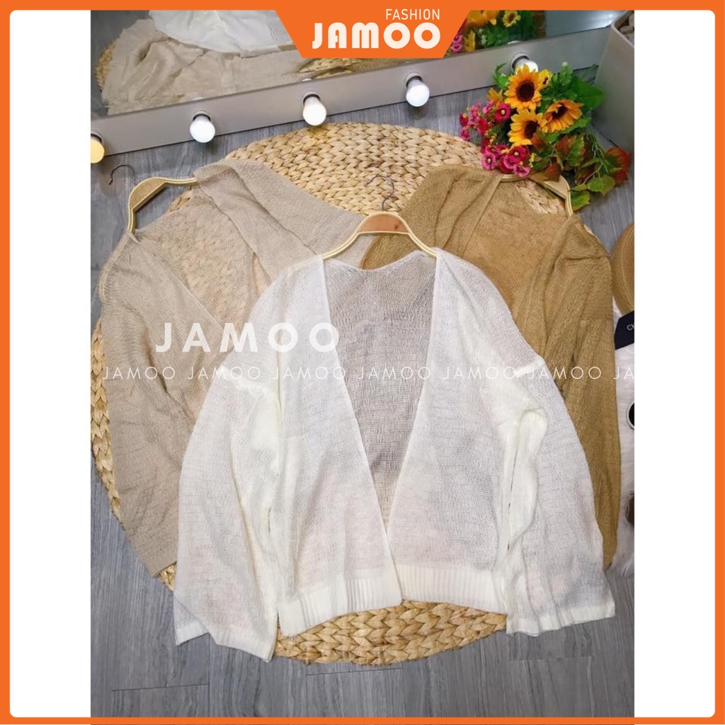 ÁO KHOÁC MỎNG ĐI BIỂN , Áo cardigan len mỏng nữ JAMOO hàng Quảng Châu SIÊU ĐẸP | BigBuy360 - bigbuy360.vn