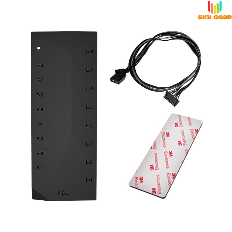 Bộ chia quạt ID-Cooling HA-02 ARGB ,8 cổng Fan 4pin PWM ,8 cổng led 5v 3pin