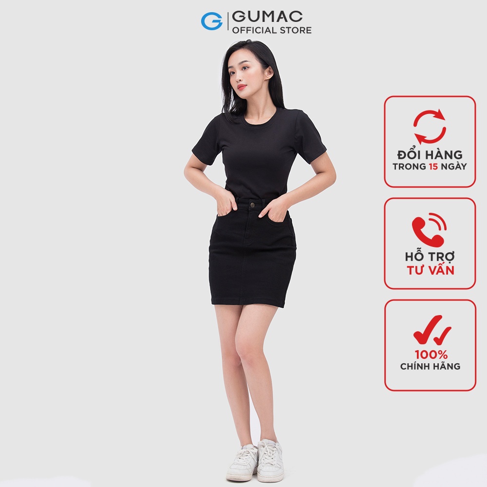 [Mã WABRGUM giảm 10% tối đa 30K đơn 99K] Áo thun cổ tròn thời trang GUMAC ATC04002