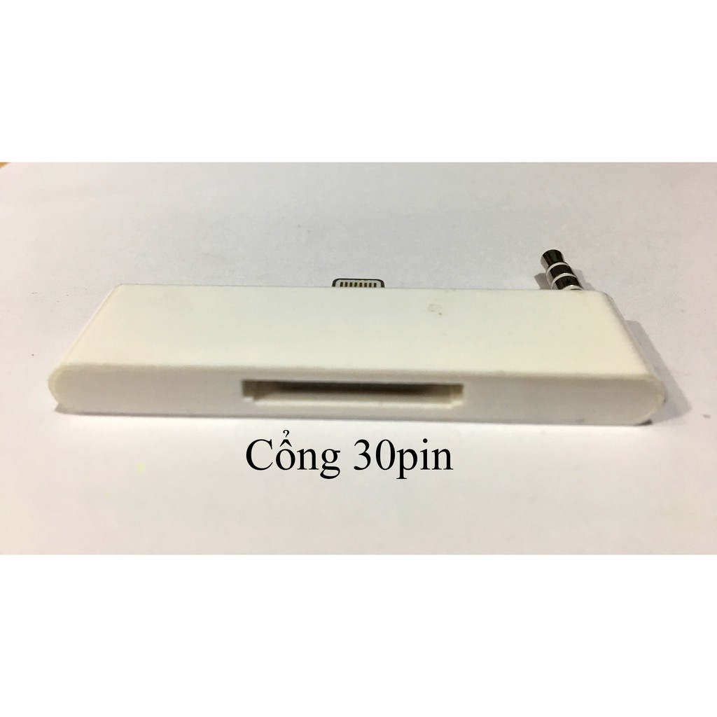 Adapter chuyển đổi âm thanh iPhone4 30pin sang iPhone 5/5S/6/6S/6Plus Lightning 8pin