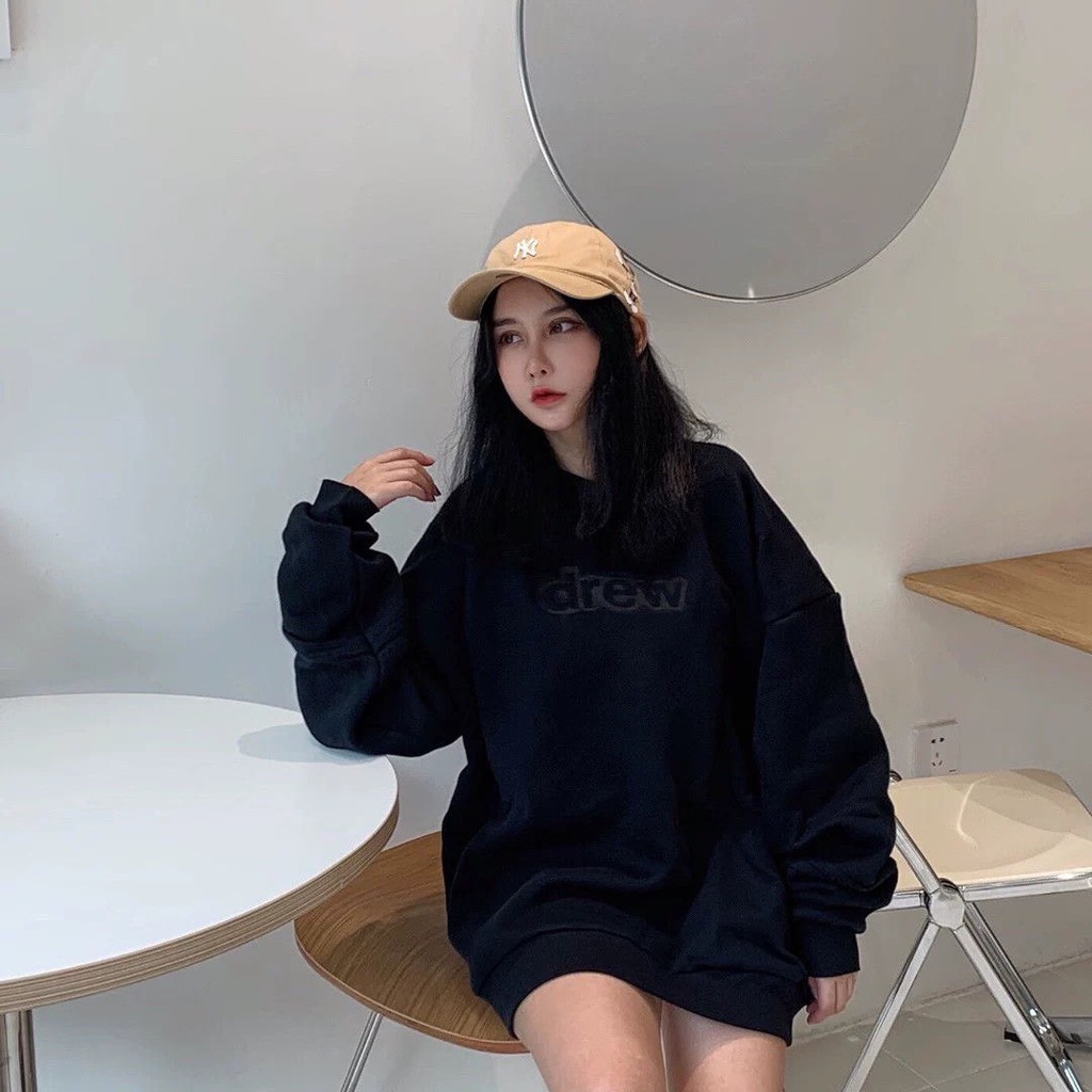 Áo Nỉ Sweater Drew Dài Tay, Form Rộng - Nam, Nữ Unisex - Chất Nỉ 100% Cotton-XX MENS FASHION! | BigBuy360 - bigbuy360.vn