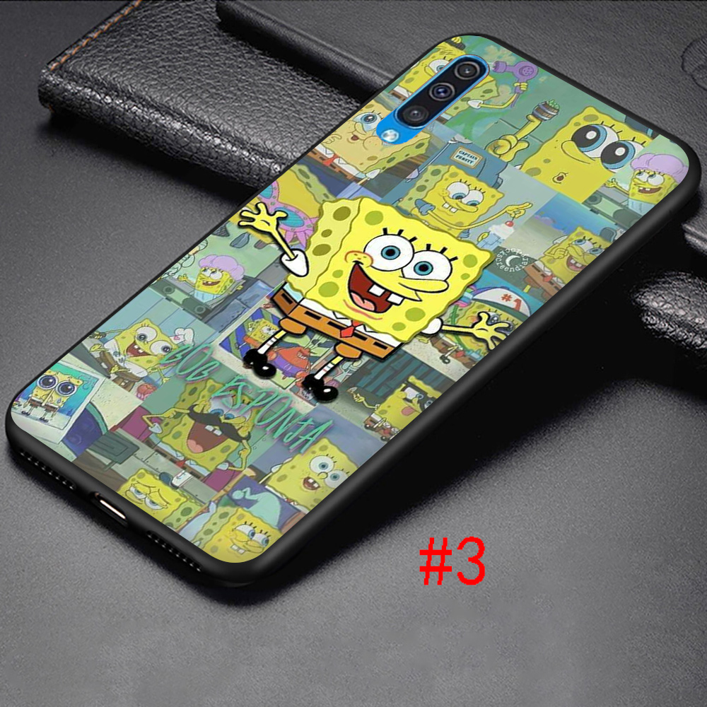 Ốp Lưng Silicon Mềm In Hình Spongebob Cho Samsung A6 A7 A8 Plus A9 2018 A3 2016 A5 2017