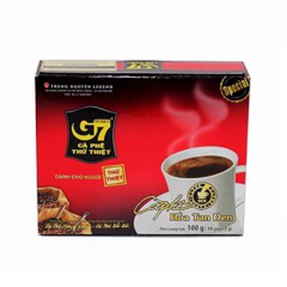 Cà phê hòa tan đen g7 trung nguyên không đường