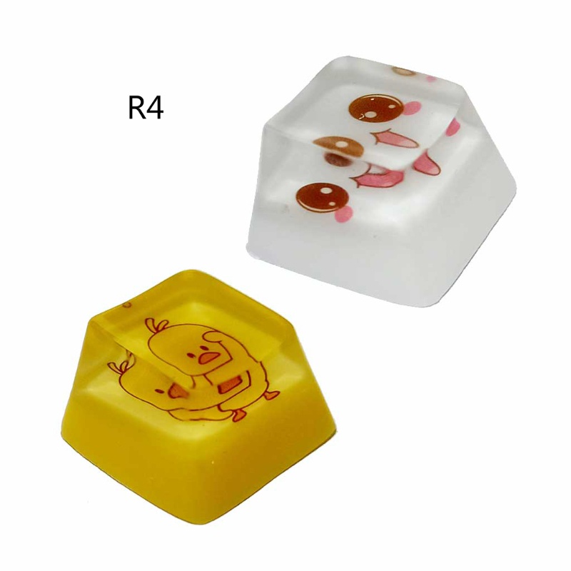 1 Nút Bàn Phím R4 Bằng Nhựa Resin Bền Trong Suốt Cho Bàn Phím Cơ