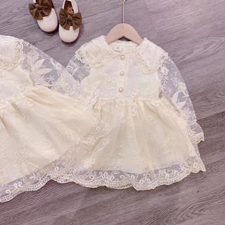 váy ren cúc ngọc cho bé gái