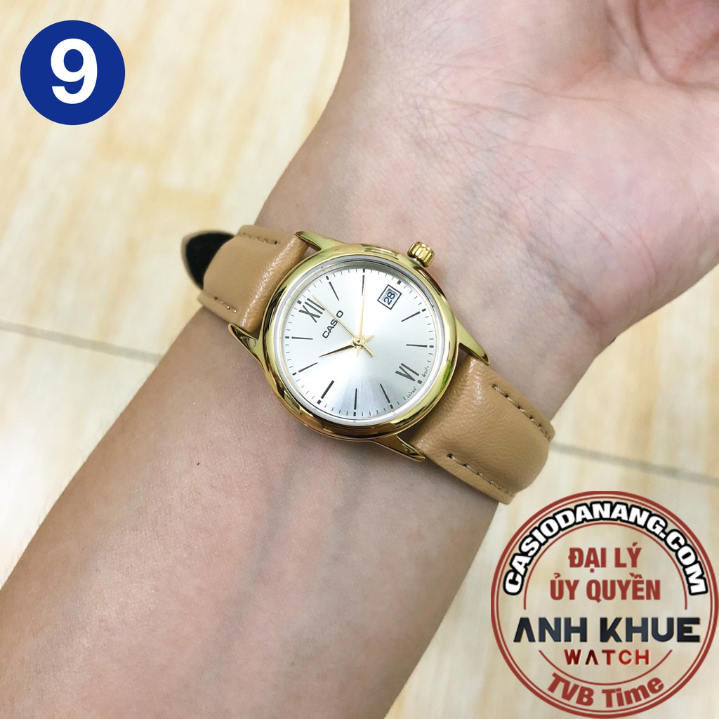 Đồng hồ nữ dây da Casio chính hãng Anh Khuê LTP-V002 Series (25mm)