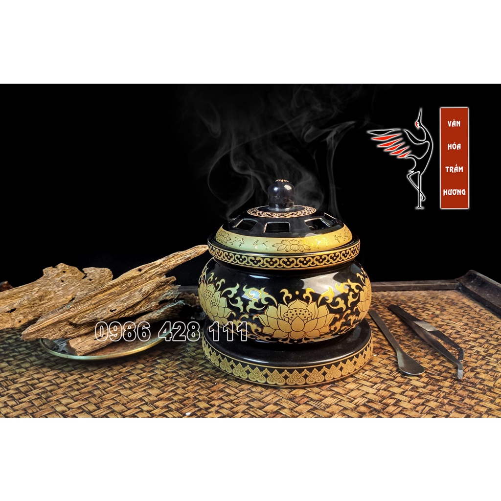 Lư xông trầm bằng điện - Lư đốt trầm bằng điện - Có Bảo Hành - Size To - Hẹn Giờ- Điều Chỉnh Nhiệt Độ