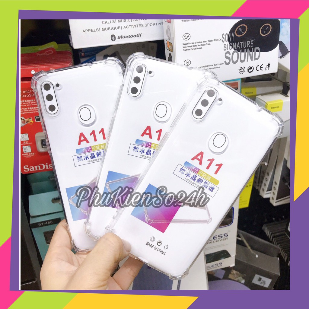 Ốp lưng Samsung Galaxy A11 chống sốc full 4 góc bảo vệ điện thoại tuyệt đối ( loại dày )