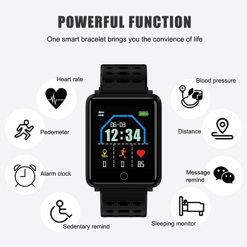 Đồng Hồ Thông Minh F3 Chống Nước Ip68 Theo Dõi Sức Khỏe Kết Nối Bluetooth Cho Ios Android