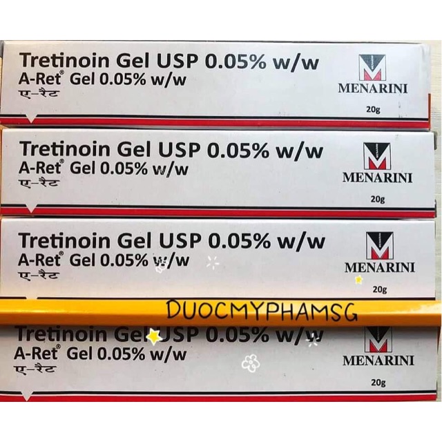 [CÓ SẴN] - Auth - Kem mụn trứng cá, mụn ẩn, mụn đầu đen Aret Tretinoin 0.05%