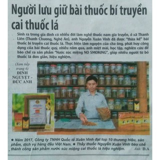 Nước súc miệng .
