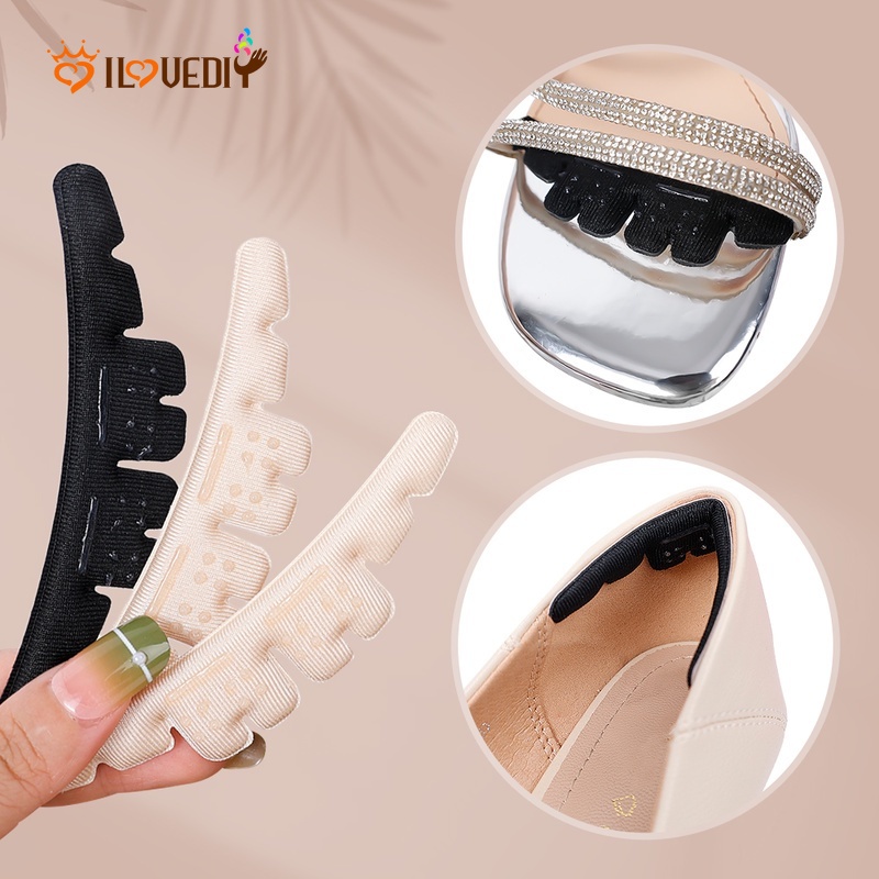 1 Cặp Miếng Dán Giày Cao Gót Bằng Da Chống Trượt Chống Trầy Xước