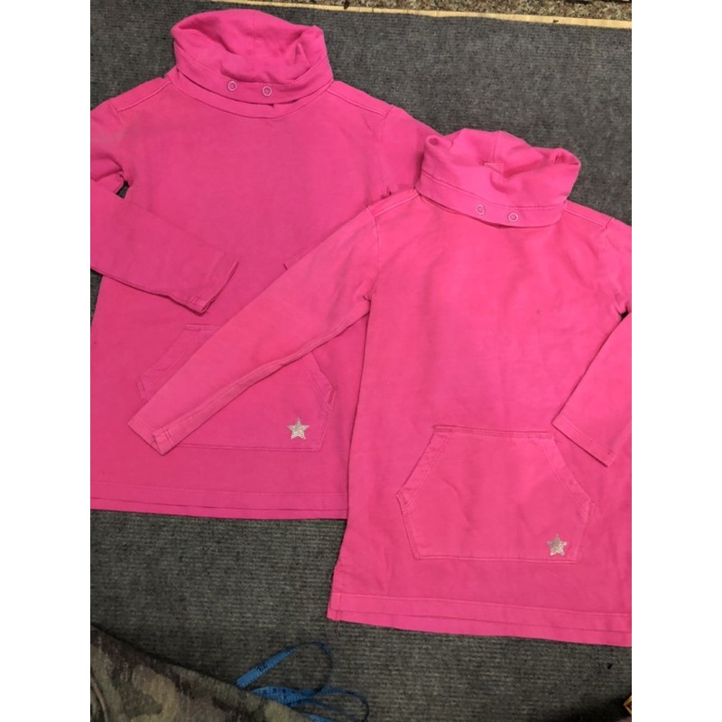 Áo hoodie cho bé gái cổ cao xuất dư