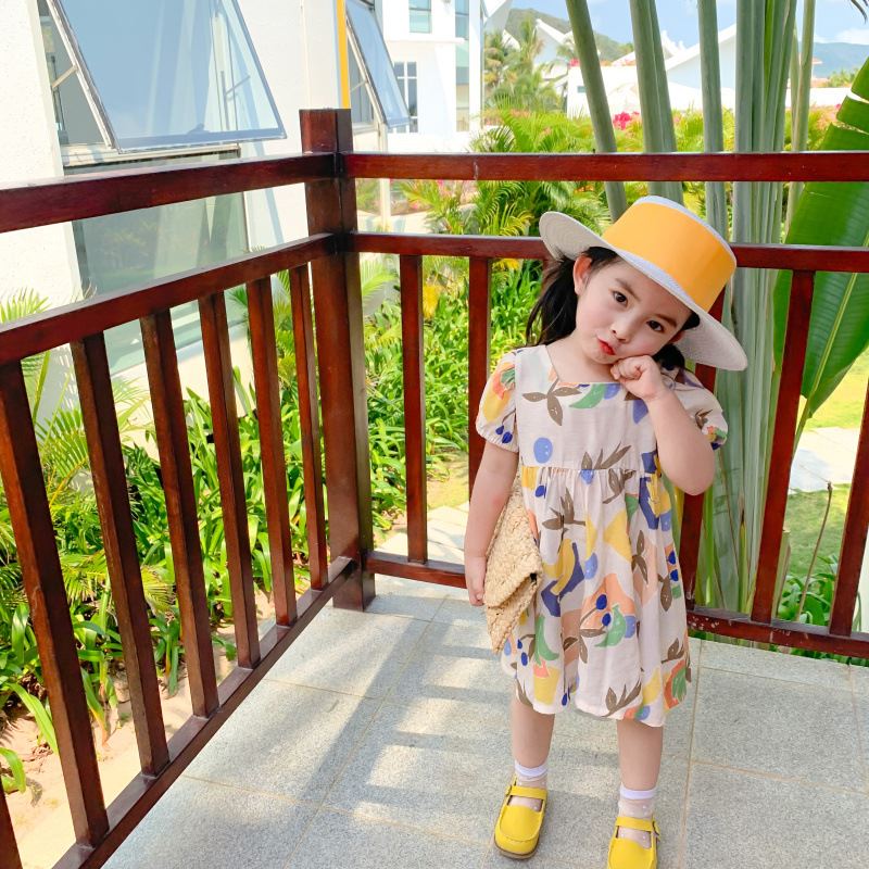 Khỉ Amur 20 summer new Korean girls'Bohemian style cotton thắt cổ Váy của công chúa ngoại quốc Nữ.