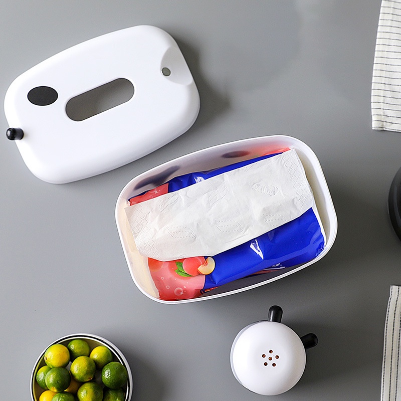 Hộp Đựng Giấy Ăn Bò Sữa Có Khay Điện Thoại Đựng Bút 4In1+ Đầu Bò Lọ Đựng Tăm Đáng Yêu
