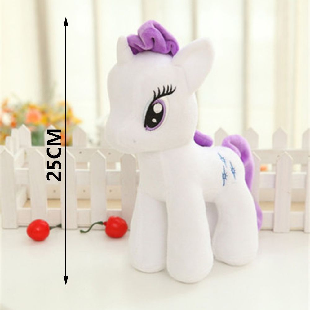 Đồ chơi thú nhồi bông hình ngựa pony 25cm dễ thương chất lượng cao