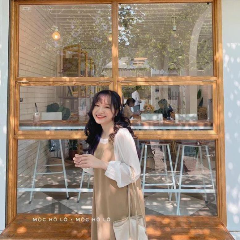 Sét Váy Yếm Dáng Baby Doll- Kèm Áo Trắng Hàng Quảng Châu Y818 -Teen 888