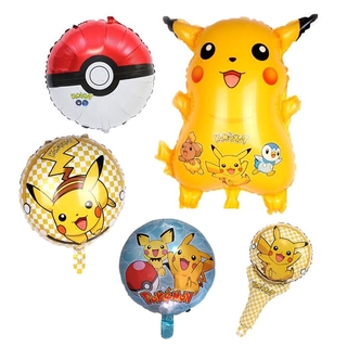 1 Bong Bóng Nhôm Bơm Hơi Họa Tiết Hoạt Hình Pikachu Trang Trí Tiệc Sinh Nhật Cho Bé