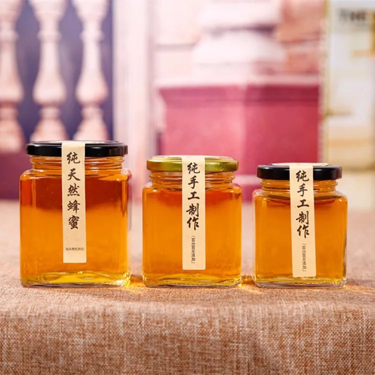 Hũ thủy tinh vuông đựng thực phẩm, mật ong loại tốt
