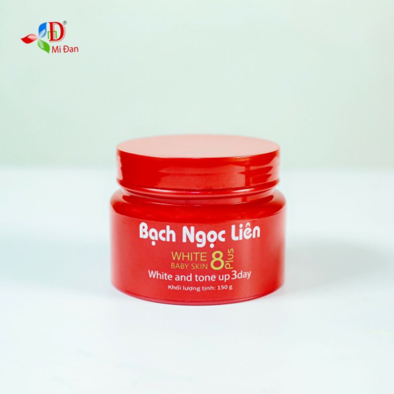 Kem Bạch Ngọc Liên đỏ 8 plus CHÍNH HÃNG hủ 150g MUA 1 TẶNG 1