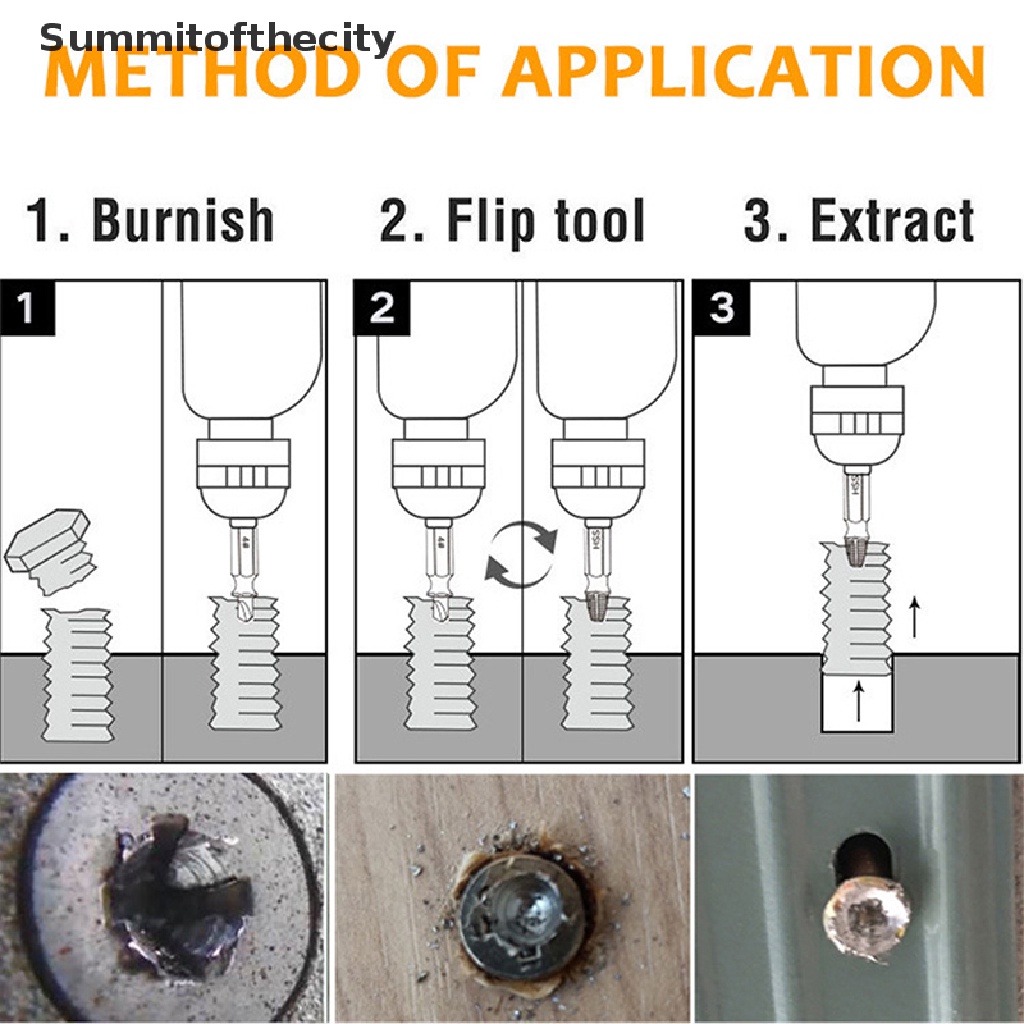 Bộ 6 mũi khoan tháo gỡ ốc vít bị hư hỏng tiện dụng