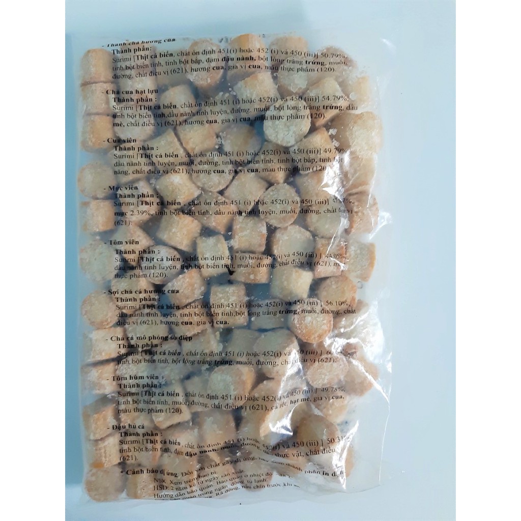 Viên thả lẩu Malaysia, Sò điệp surimi 100g - 500g [Giao HCM]