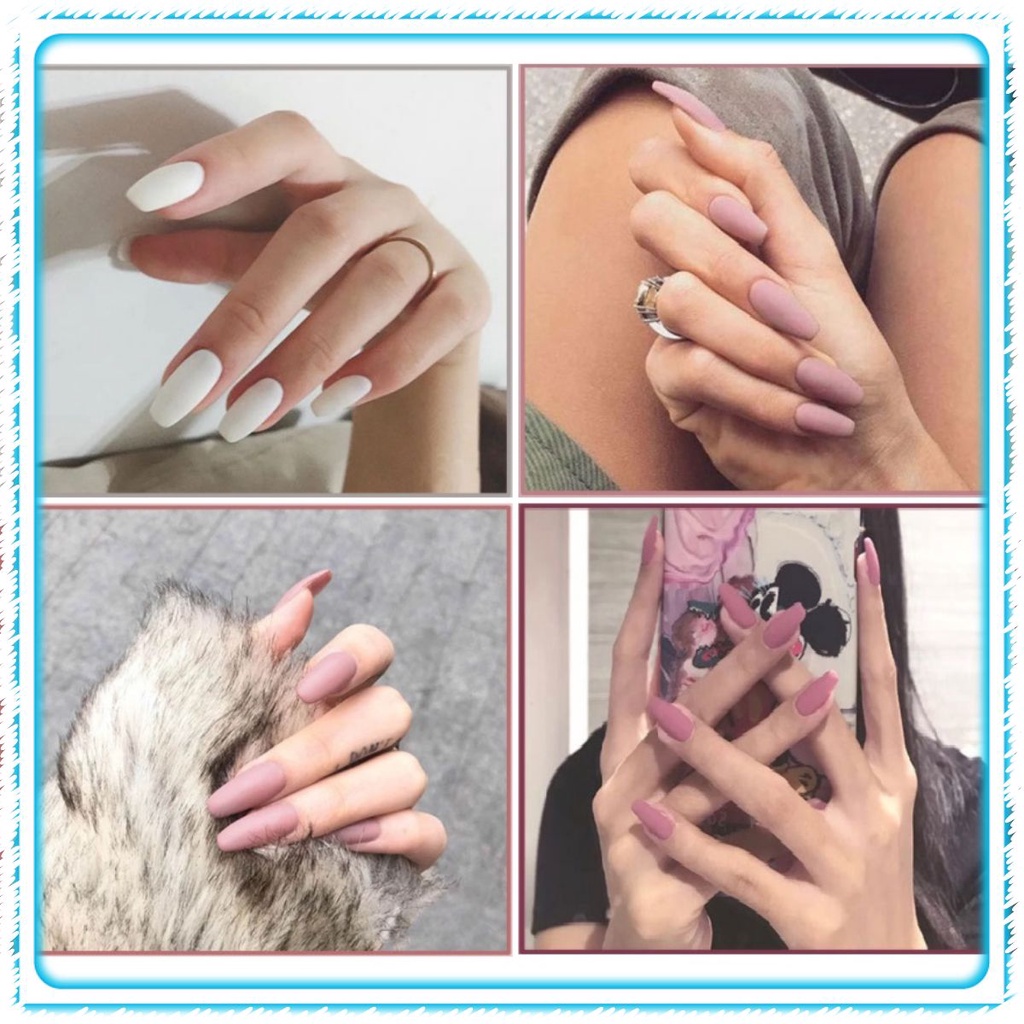 Bộ 24 móng tay giả /Freeship/ móng giả làm nail MOS