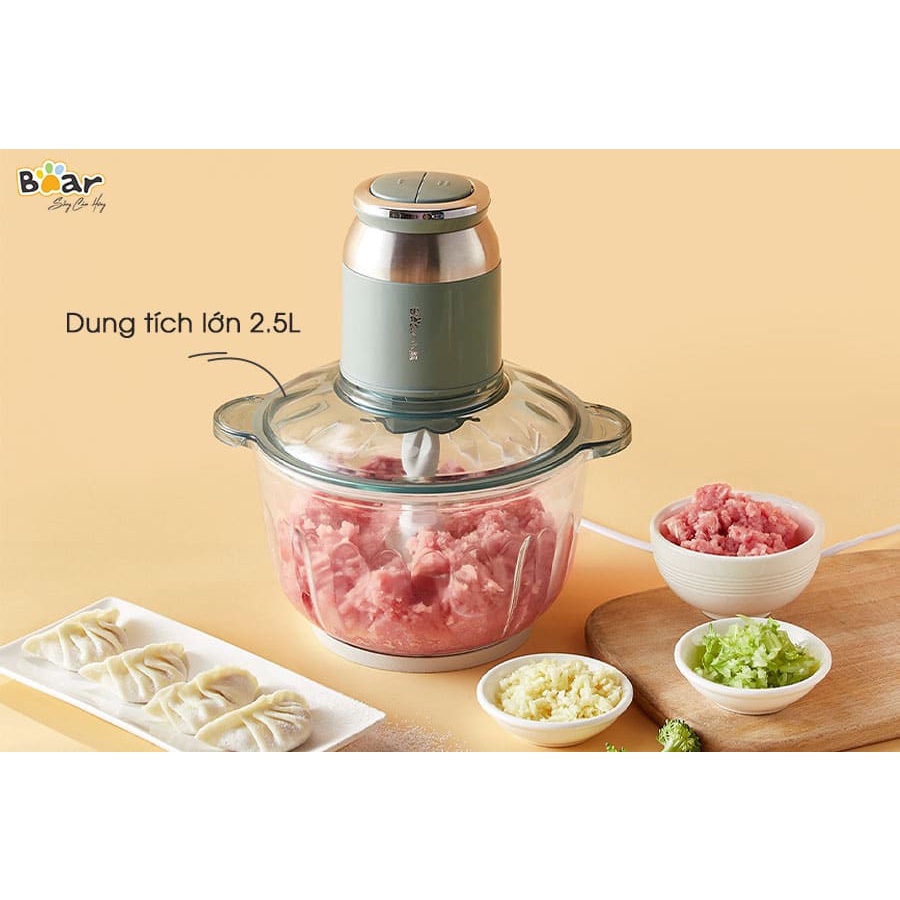 Máy Xay Thịt Đa Năng Bear 2.5L - QSJ-C04R8S Hàng Chính Hãng Bảo Hành 18 Tháng