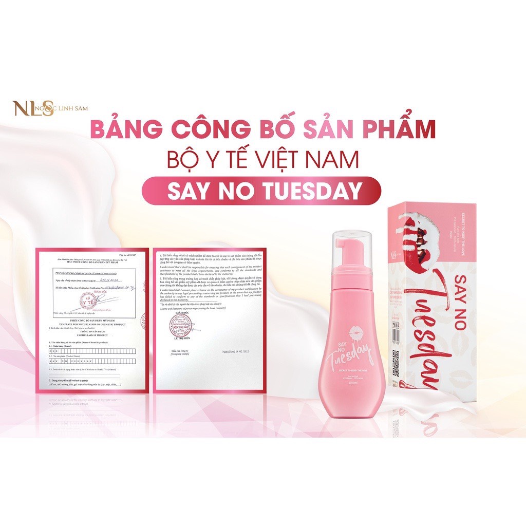 Dung Dịch Vệ Sinh Say No Tuesday & Nước Hoa Xịt Anti Tuesday COMBO Thơm Hồng Trẻ Hóa Cô Bé