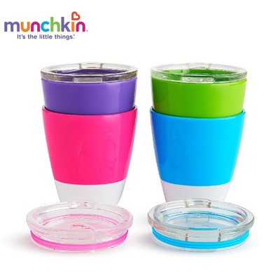 Bộ 2 cốc có nắp Munchkin 360 độ nhựa cao cấp chống đổ chống sặc 207ml