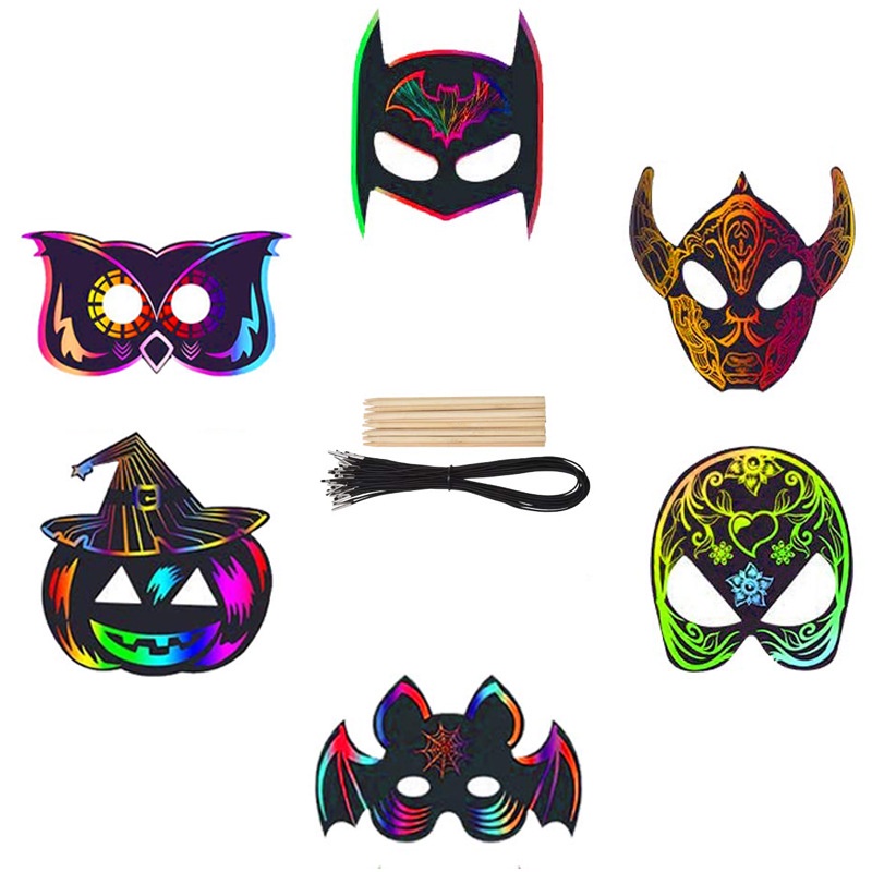 Mặt Nạ Hóa Trang Halloween Hình Động Vật Cho Bé