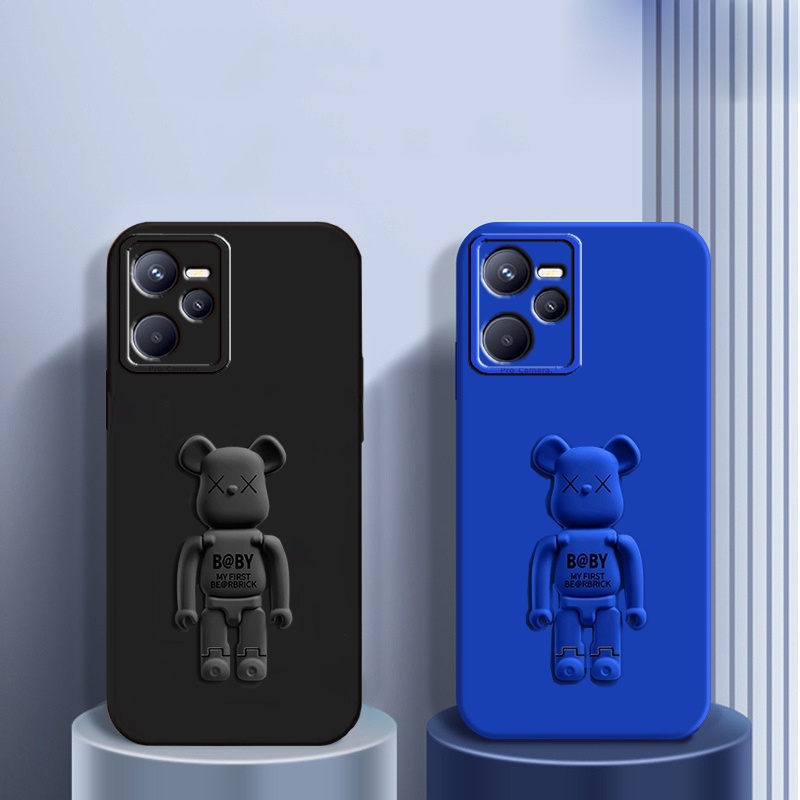 Ốp Điện Thoại Có Giá Đỡ Hình Gấu Hoạt Hình Cho Realme C35 C31 C21Y C25Y C25 C25S C12 C20 C20A C11 2021